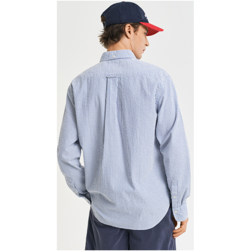 GANT Regular Fit Striped Seersucker Shirt